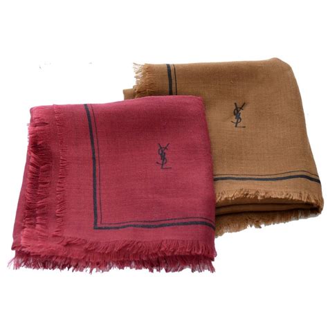 ysl black and red scarf|ysl scarf cashmere.